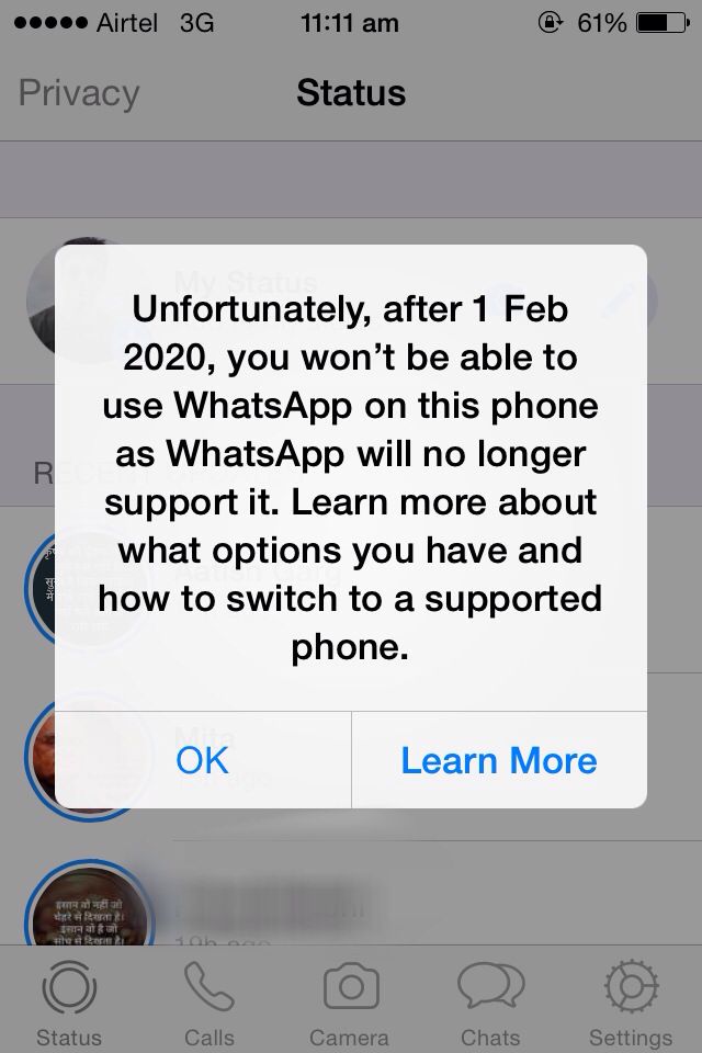 WhatsApp February 2020